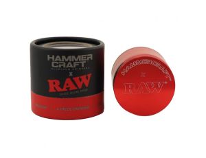 Młynek Grinder RAW HAMMER CRAFT RED 55mm 4części - image 2